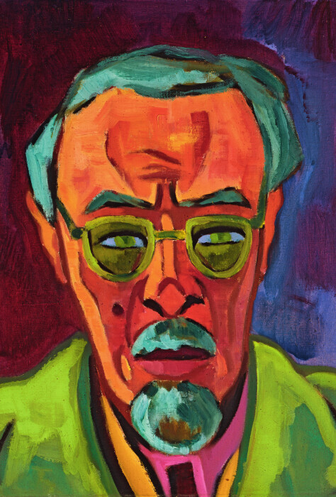 210225_KSC_Karl Schmidt-Rottluff, Selbstbildnis (Detail), 1944, Öl auf Leinwand